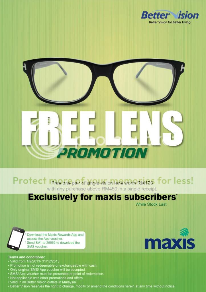 Free Lens Promotion @ Better Vision